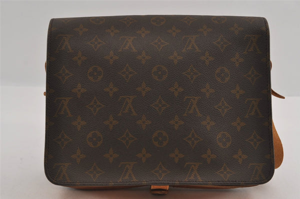 Authentic Louis Vuitton Monogram Cartouchiere GM Shoulder Bag Old Model 4977I