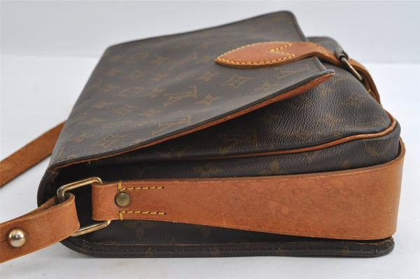 Authentic Louis Vuitton Monogram Cartouchiere GM Shoulder Bag Old Model 4977I