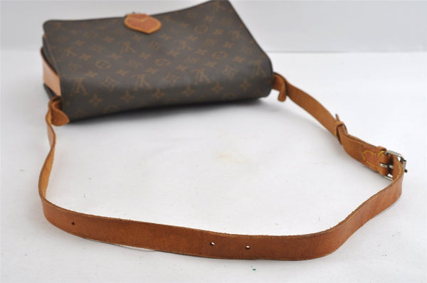 Authentic Louis Vuitton Monogram Cartouchiere GM Shoulder Bag Old Model 4977I