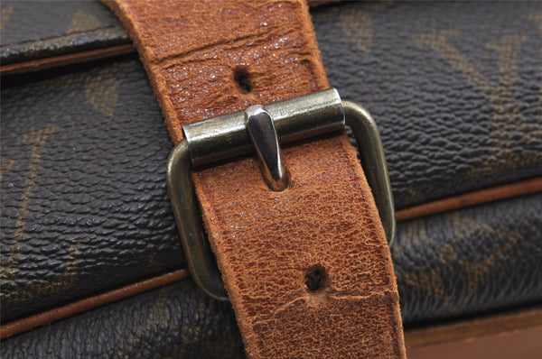 Authentic Louis Vuitton Monogram Cartouchiere GM Shoulder Bag Old Model 4977I