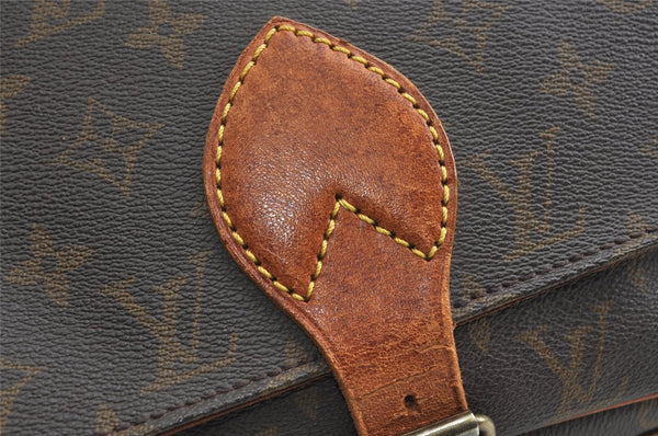 Authentic Louis Vuitton Monogram Cartouchiere GM Shoulder Bag Old Model 4977I
