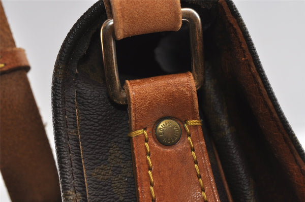 Authentic Louis Vuitton Monogram Cartouchiere GM Shoulder Bag Old Model 4977I