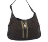 Auth GUCCI Sherry Line Jackie Shoulder Hand Bag GG Canvas Leather Brown 4978D