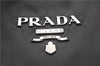 Authentic PRADA Nylon Leather Shoulder Tote Bag Gray Pink 4980D