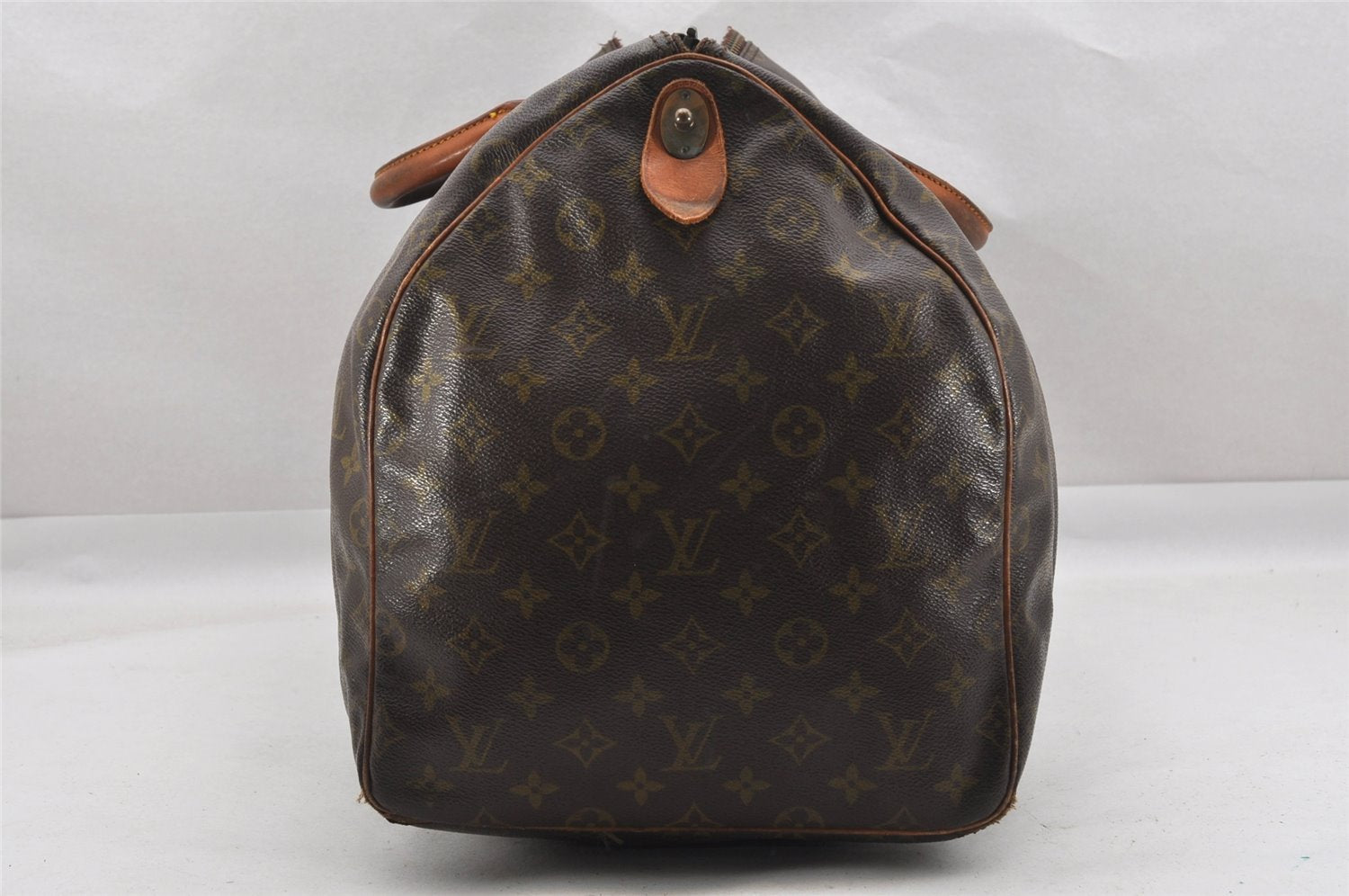 Authentic Louis Vuitton Monogram Keepall 55 Boston Bag Old Model LV Junk 4980I