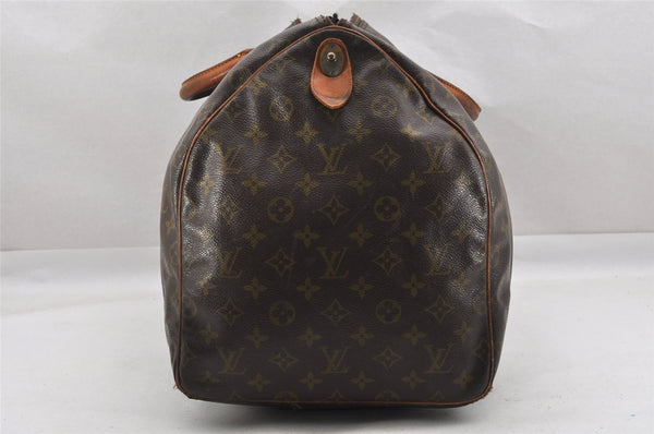 Authentic Louis Vuitton Monogram Keepall 55 Boston Bag Old Model LV Junk 4980I