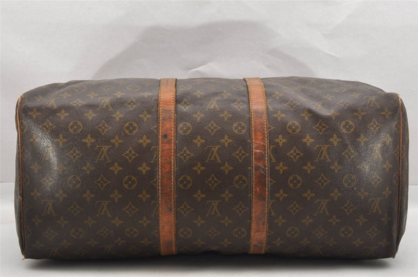 Authentic Louis Vuitton Monogram Keepall 55 Boston Bag Old Model LV Junk 4980I