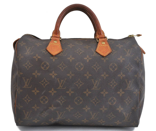 Authentic LOUIS VUITTON Monogram Speedy 30 Hand Bag M41526 LV Junk 4981B