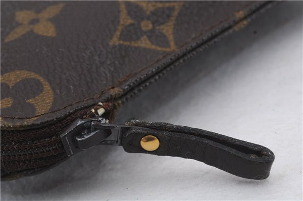 Auth Louis Vuitton Monogram Pochette Secret Shoulder Bag Pouch M45484 LV 4981D