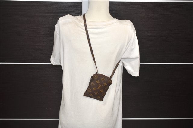 Auth Louis Vuitton Monogram Pochette Secret Shoulder Bag Pouch M45484 LV 4981D