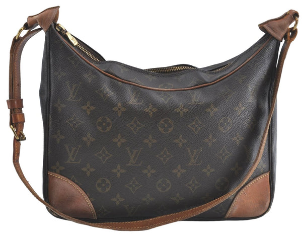 Authentic Louis Vuitton Monogram Boulogne 30 Shoulder Cross Bag M52165 LV 4982B