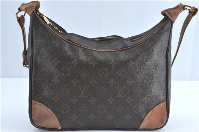 Authentic Louis Vuitton Monogram Boulogne 30 Shoulder Cross Bag M52165 LV 4982B