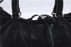 Authentic PRADA Leather Hand Bag Purse Black 4982D