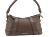 Authentic BURBERRY Vintage Leather Enamel Shoulder Hand Bag Brown 4983D