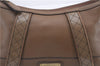 Authentic BURBERRY Vintage Leather Enamel Shoulder Hand Bag Brown 4983D