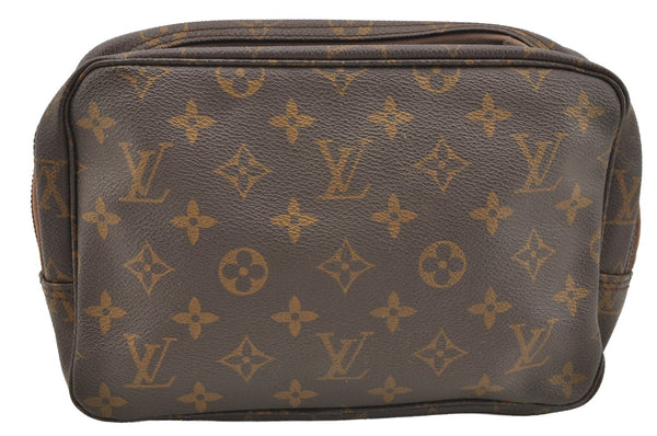 Auth Louis Vuitton Monogram Trousse Toilette 23 Clutch Bag M47524 Junk 4985I