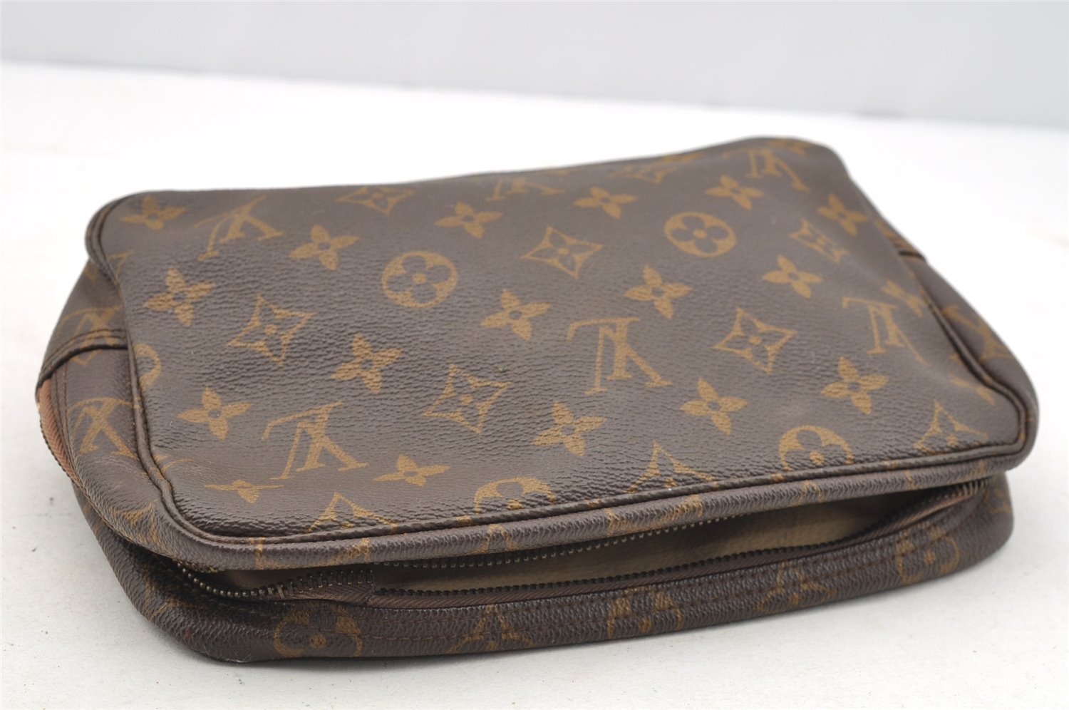 Auth Louis Vuitton Monogram Trousse Toilette 23 Clutch Bag M47524 Junk 4985I