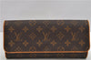 Authentic Louis Vuitton Monogram Pochette Twin GM Shoulder Bag M51852 LV 4986F