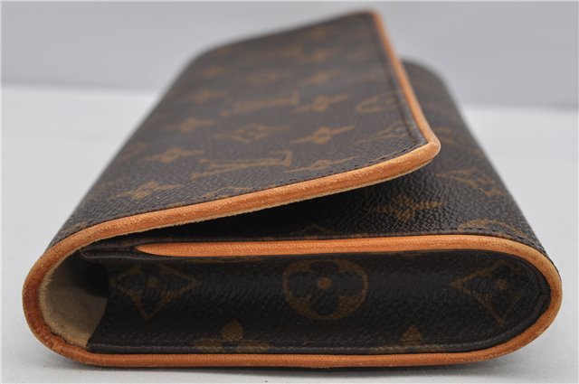 Authentic Louis Vuitton Monogram Pochette Twin GM Shoulder Bag M51852 LV 4986F