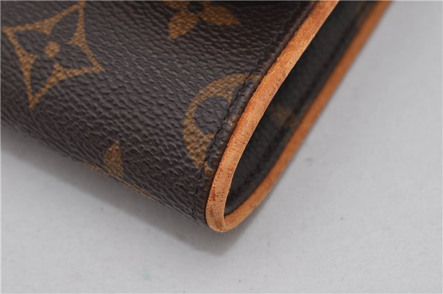 Authentic Louis Vuitton Monogram Pochette Twin GM Shoulder Bag M51852 LV 4986F