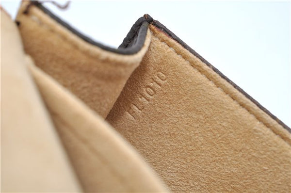 Authentic Louis Vuitton Monogram Pochette Twin GM Shoulder Bag M51852 LV 4986F