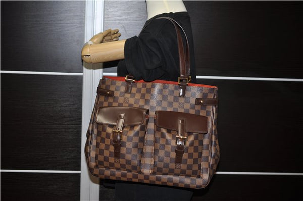 Authentic Louis Vuitton Damier Uzes Shoulder Tote Bag Purse N51128 LV 4987F
