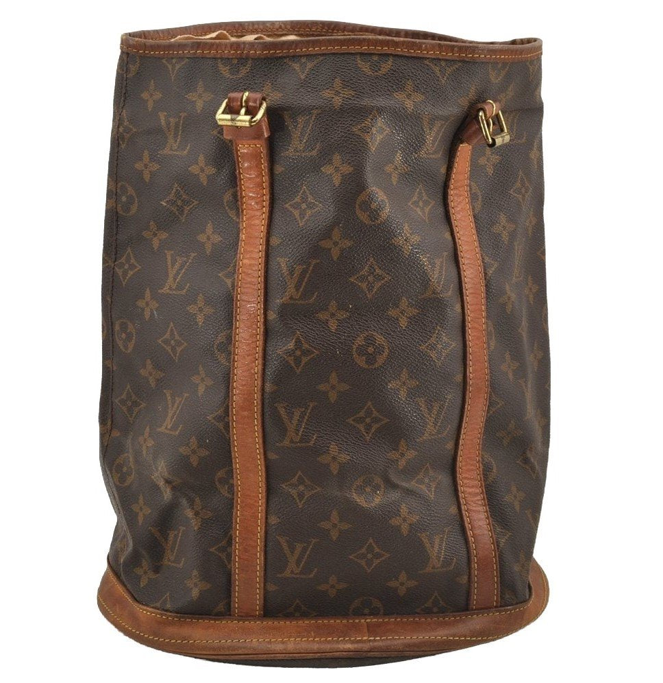 Authentic Louis Vuitton Monogram Bucket GM Shoulder Tote Bag M42236 Junk 4988I
