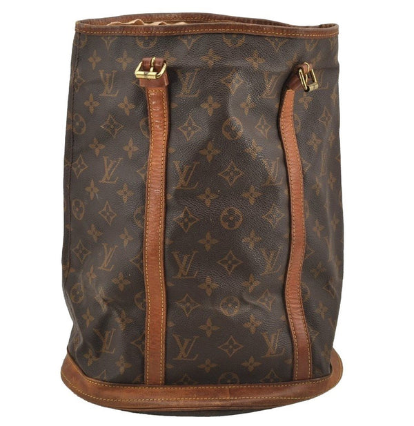 Authentic Louis Vuitton Monogram Bucket GM Shoulder Tote Bag M42236 Junk 4988I