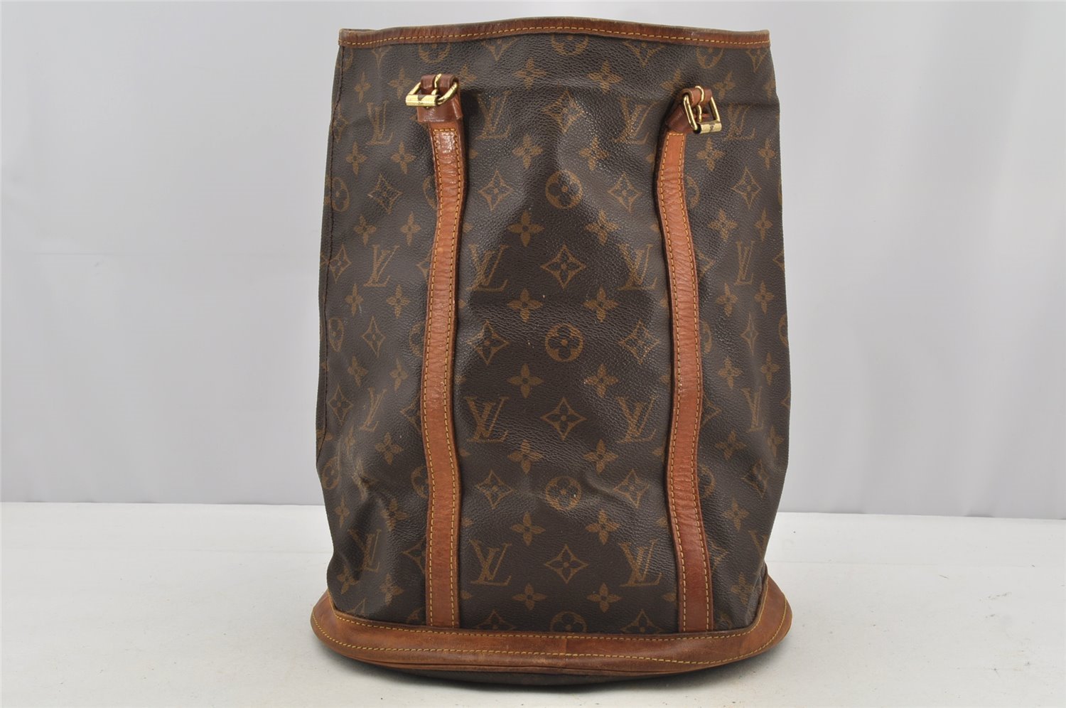 Authentic Louis Vuitton Monogram Bucket GM Shoulder Tote Bag M42236 Junk 4988I