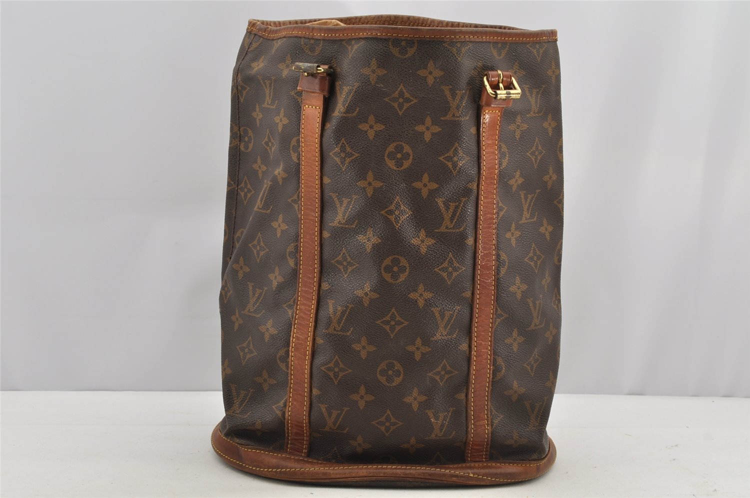 Authentic Louis Vuitton Monogram Bucket GM Shoulder Tote Bag M42236 Junk 4988I