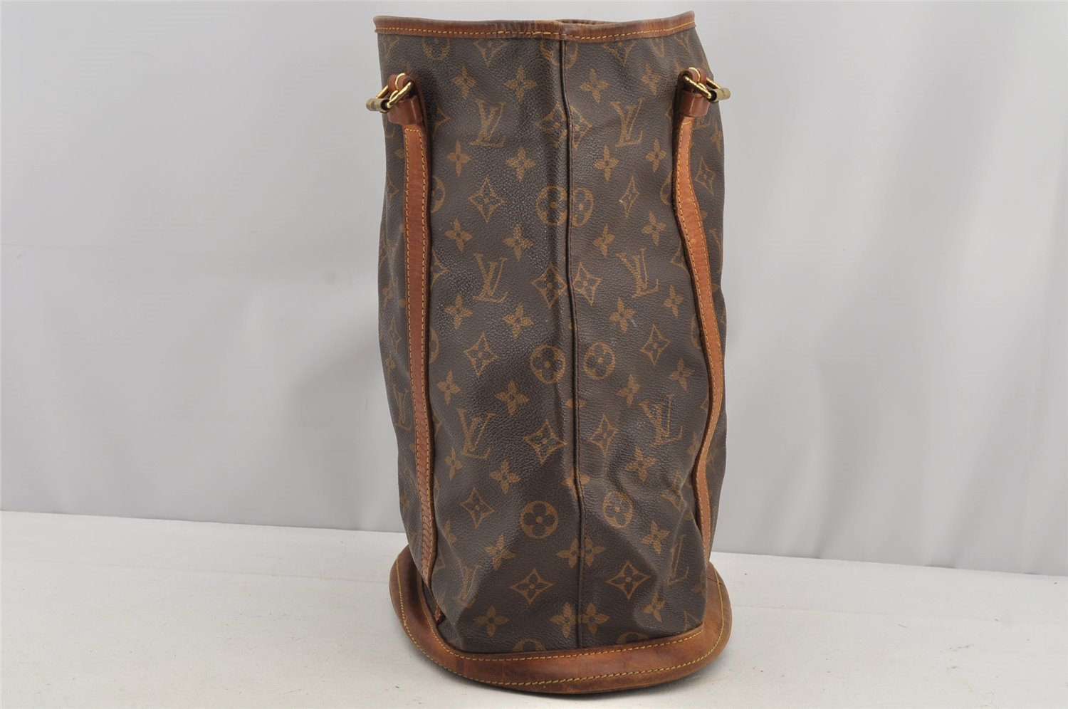 Authentic Louis Vuitton Monogram Bucket GM Shoulder Tote Bag M42236 Junk 4988I