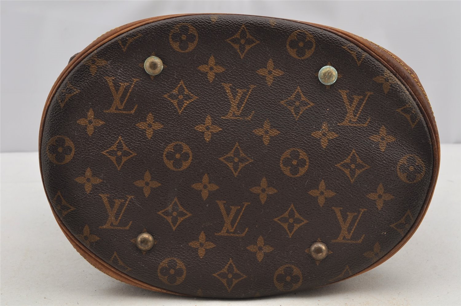 Authentic Louis Vuitton Monogram Bucket GM Shoulder Tote Bag M42236 Junk 4988I