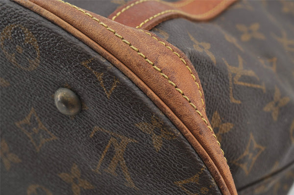 Authentic Louis Vuitton Monogram Bucket GM Shoulder Tote Bag M42236 Junk 4988I