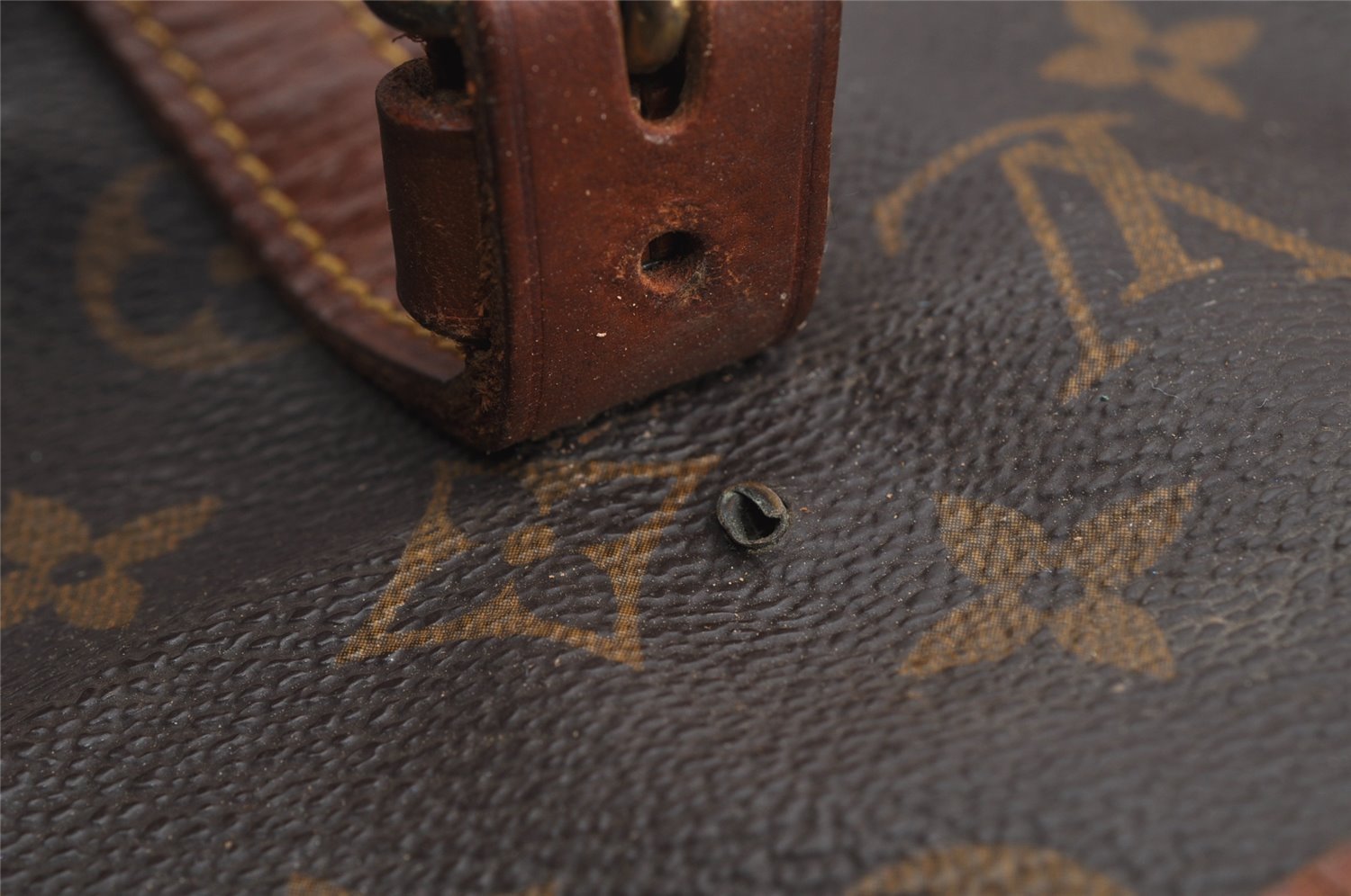 Authentic Louis Vuitton Monogram Bucket GM Shoulder Tote Bag M42236 Junk 4988I