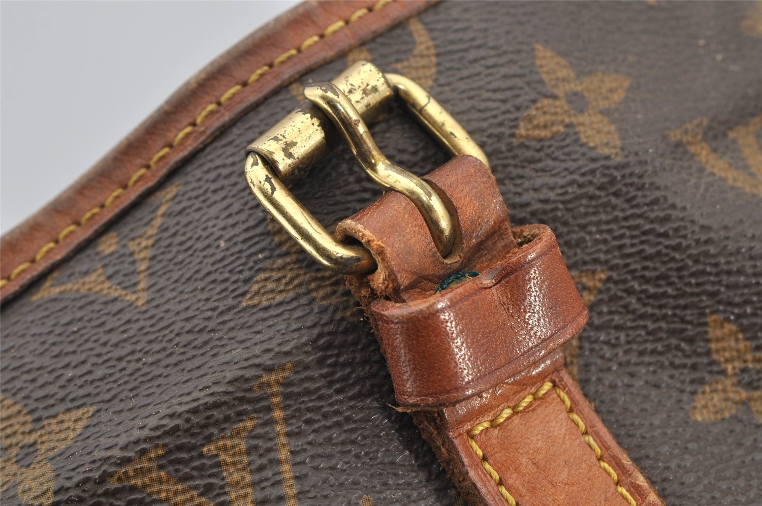 Authentic Louis Vuitton Monogram Bucket GM Shoulder Tote Bag M42236 Junk 4988I