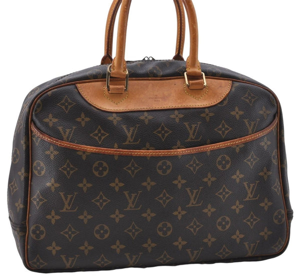 Authentic Louis Vuitton Monogram Deauville Hand Bag Purse M47270 LV 4989D
