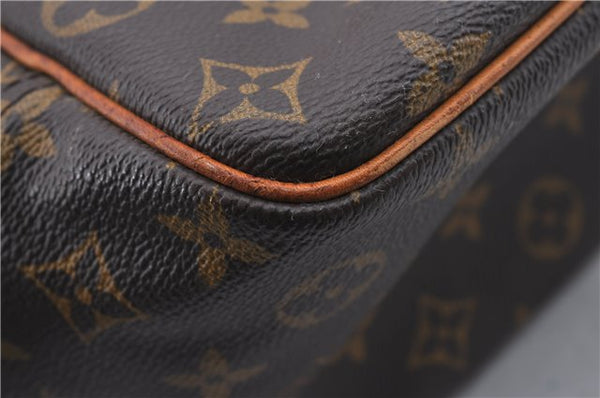 Authentic Louis Vuitton Monogram Deauville Hand Bag Purse M47270 LV 4989D