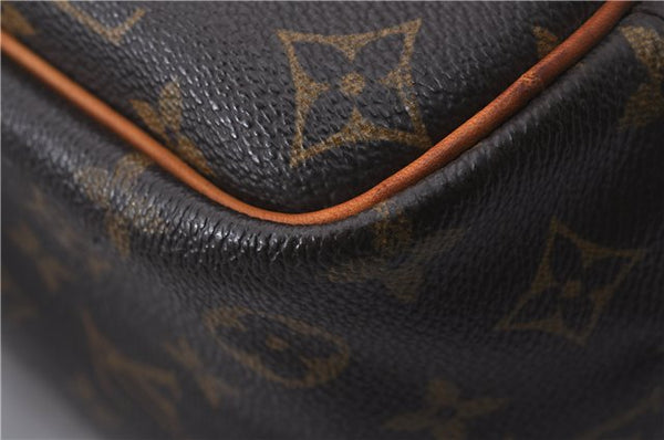Authentic Louis Vuitton Monogram Deauville Hand Bag Purse M47270 LV 4989D