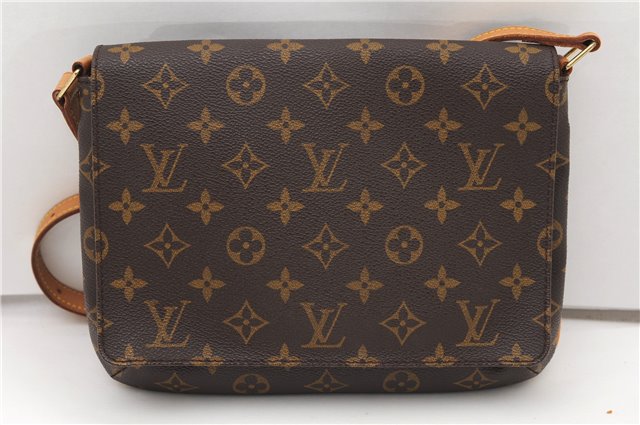 Authentic Louis Vuitton Monogram Musette Tango Shoulder Bag M51257 LV 4990F