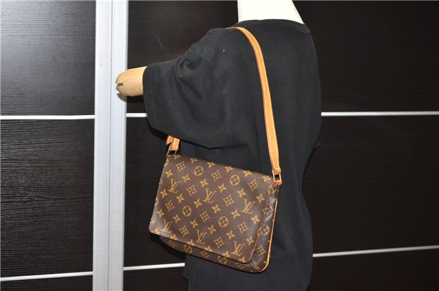 Authentic Louis Vuitton Monogram Musette Tango Shoulder Bag M51257 LV 4991F