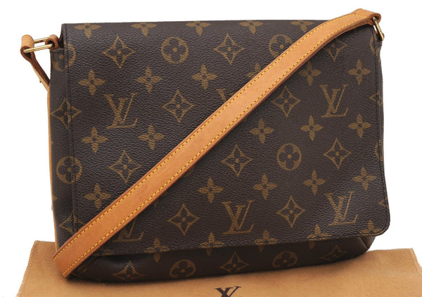 Authentic Louis Vuitton Monogram Musette Tango Shoulder Bag M51257 LV 4992F