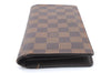 Authentic LOUIS VUITTON Damier Portefeuille Brazza Wallet N60017 LV 4993C