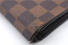 Authentic LOUIS VUITTON Damier Portefeuille Brazza Wallet N60017 LV 4993C