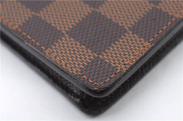 Authentic LOUIS VUITTON Damier Portefeuille Brazza Wallet N60017 LV 4993C