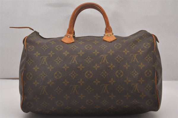 Authentic Louis Vuitton Monogram Speedy 35 Hand Boston Bag Old Model LV 4993I