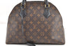 Authentic Louis Vuitton Monogram Alma Into Hand Bag Purse M41780 LV 4996F