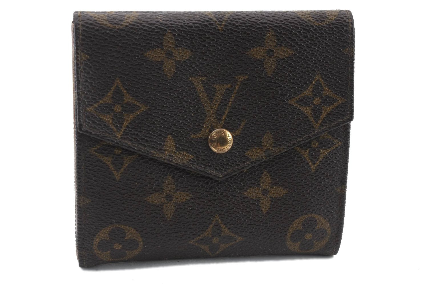 Authentic LOUIS VUITTON Monogram Porte Monnaie Billets Wallet M61660 LV 4997C