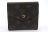 Authentic LOUIS VUITTON Monogram Porte Monnaie Billets Wallet M61660 LV 4997C