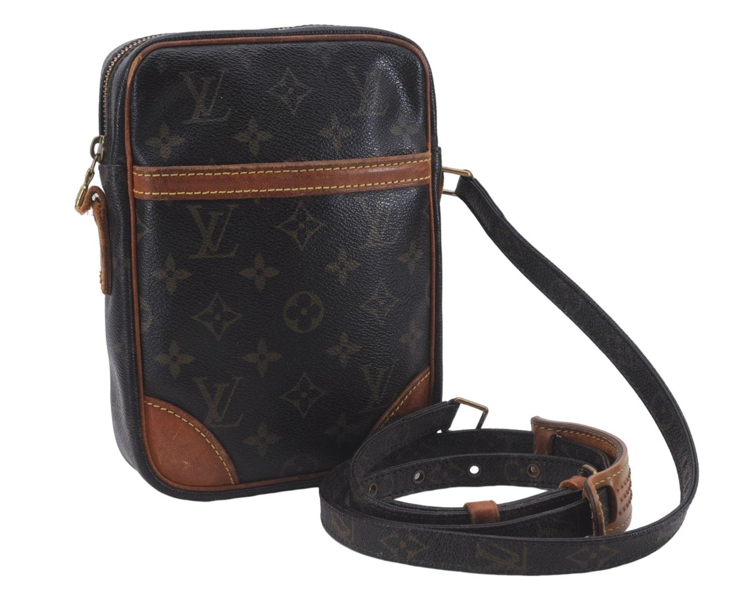 Auth Louis Vuitton Monogram Danube Shoulder Cross Body Bag M45266 LV Junk 4997D