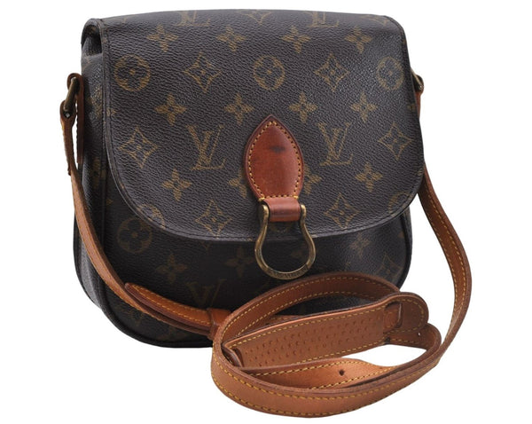 Auth Louis Vuitton Monogram Saint Cloud MM Shoulder Cross Bag M51243 LV 4998D